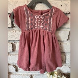 Tommy Bahama Pink Embroidered Blouse with Cap Sleeves